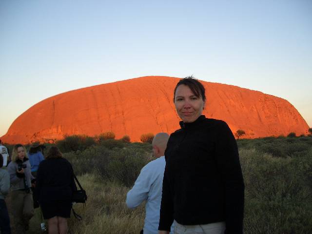 Uluru at Sunrise (was trying to not get anyone in the picture, but impossible!)