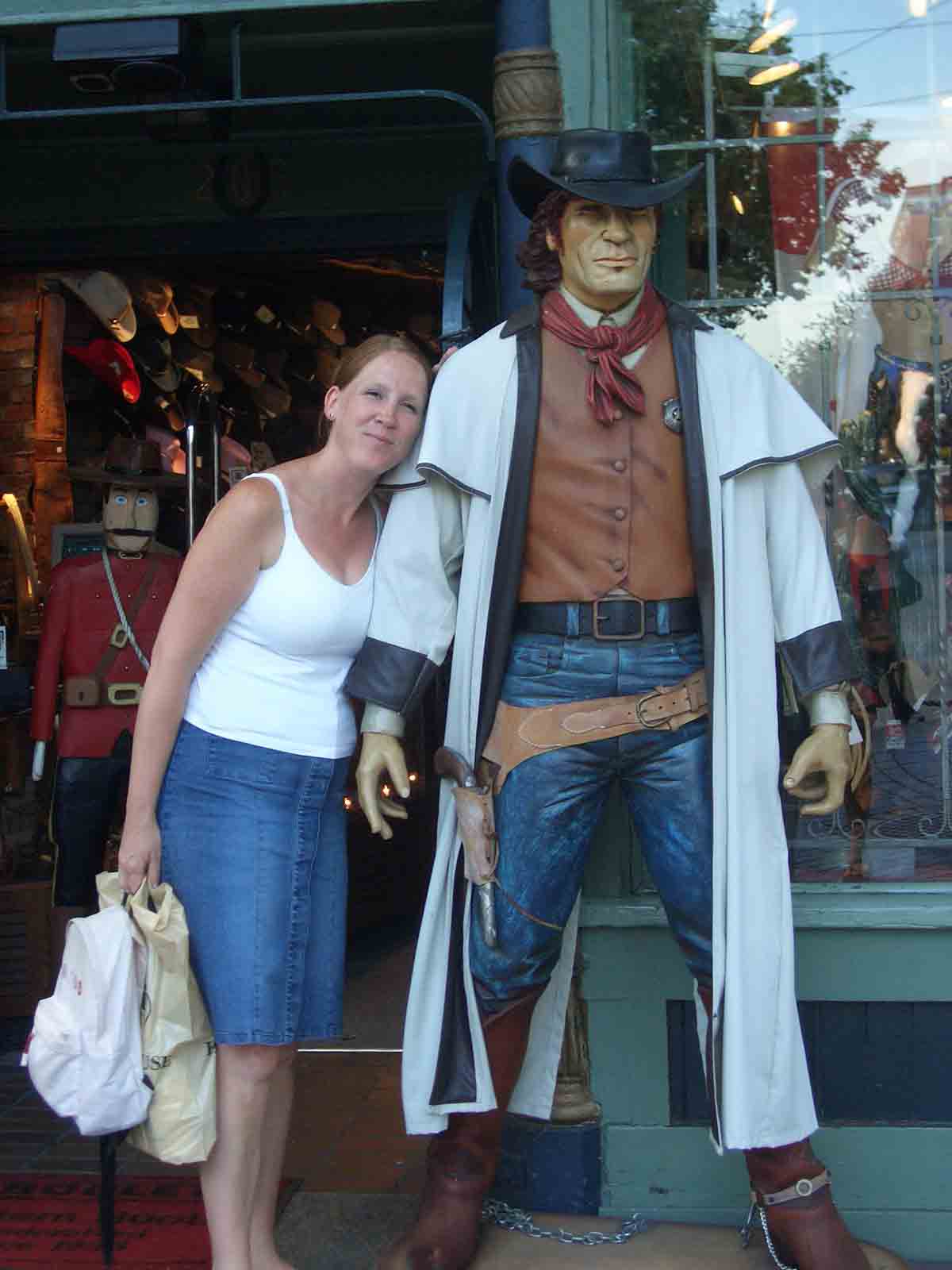 Sharon getting friendly with a 'local