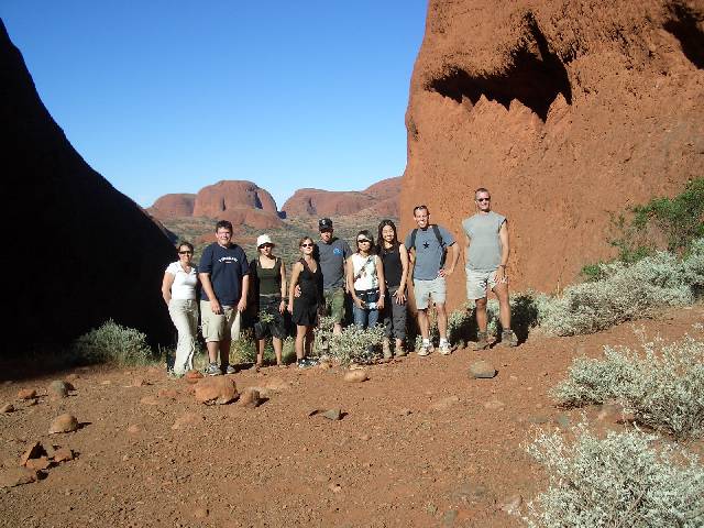 This is at the Olgas with my tour group