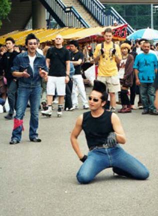 The Tokyo Rocker-Billy Club meeting in Yoyogi Park