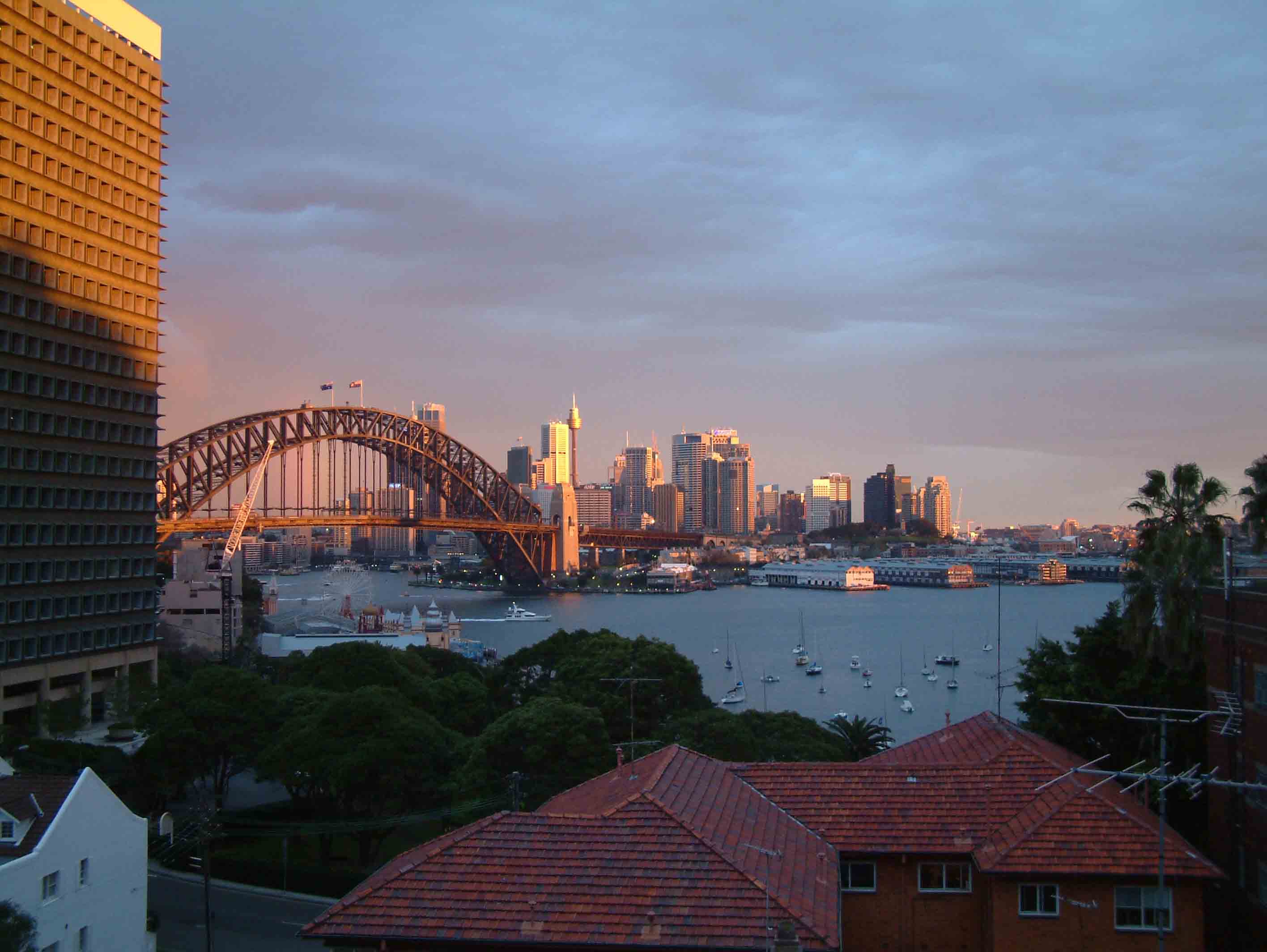 A beautiful sunset from our roof
