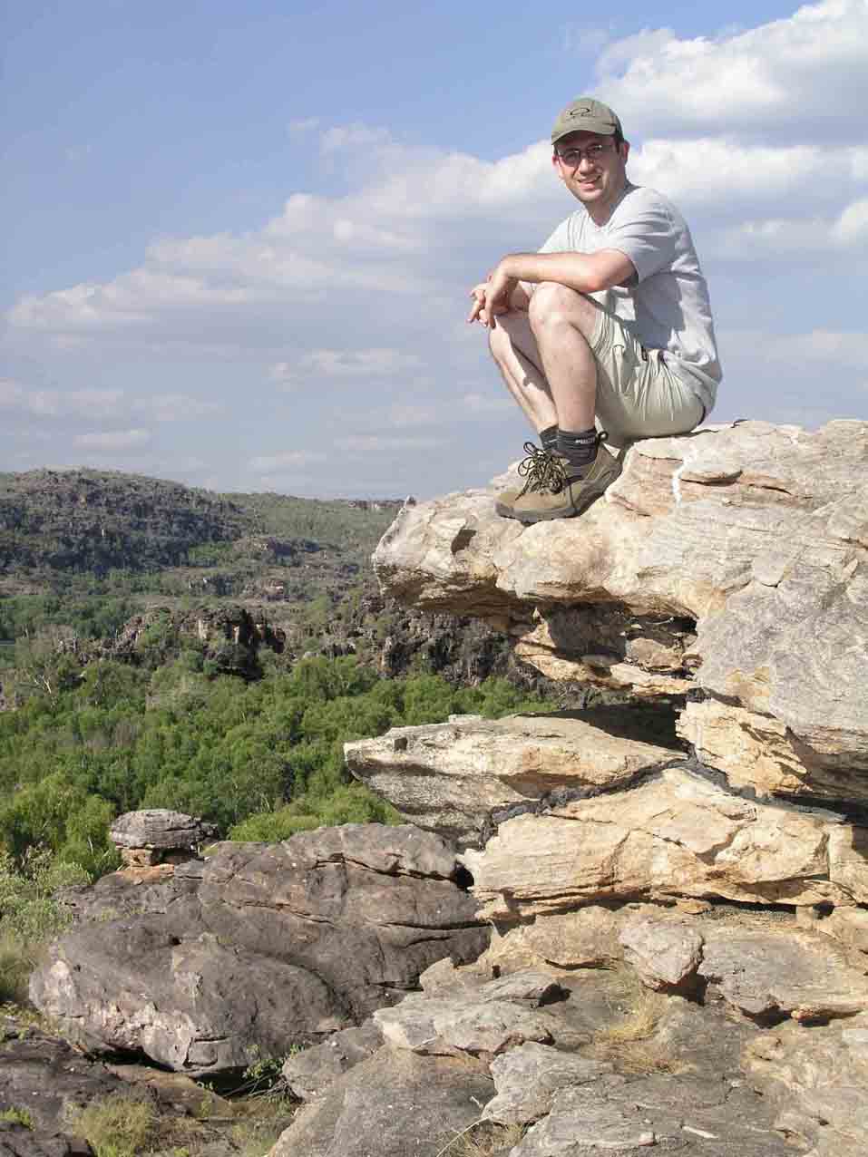 Nathan on Hamish Dreaming enjoying the view!