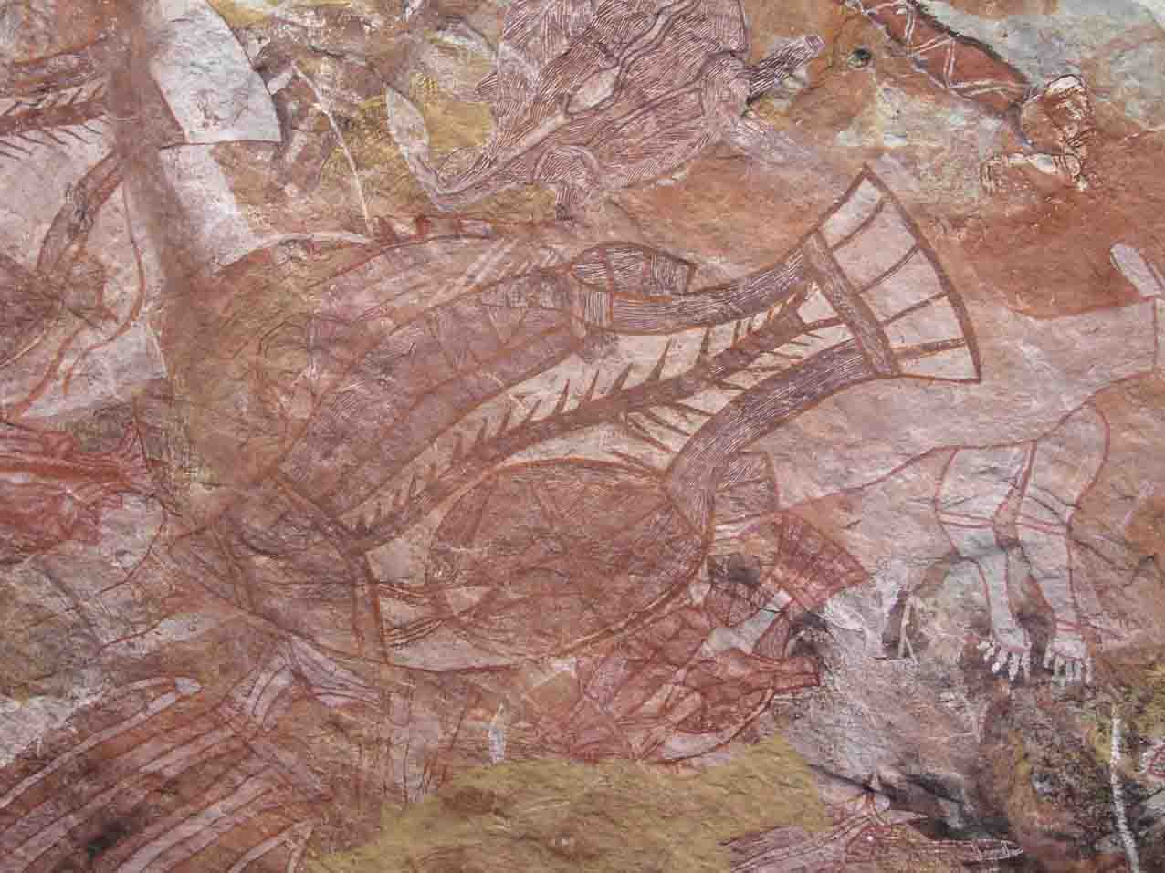 25,000 year old rock paintings showing what