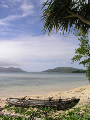 A traditional canoe