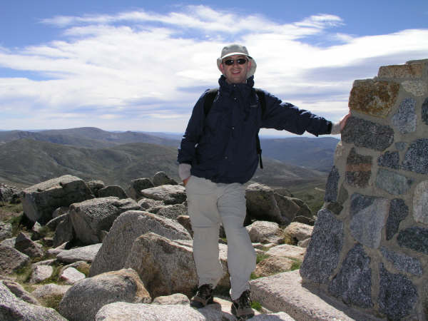 Nathan summiting!