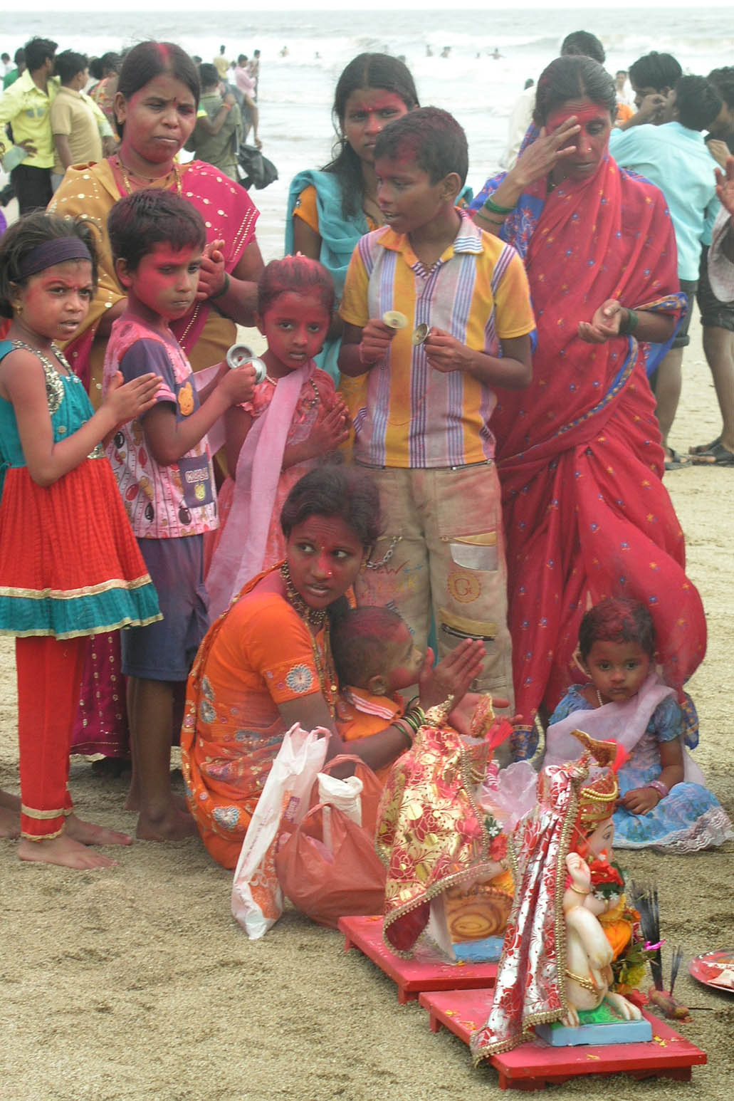 Ganesh Ganpati also involves throwing 'colour