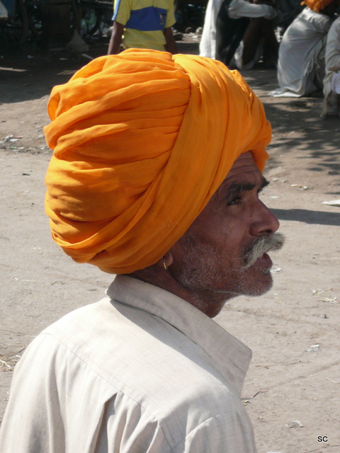 A fellow passenger on the bus to Bundi