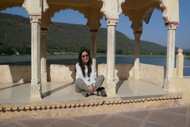 Sue relaxing in Bundi
