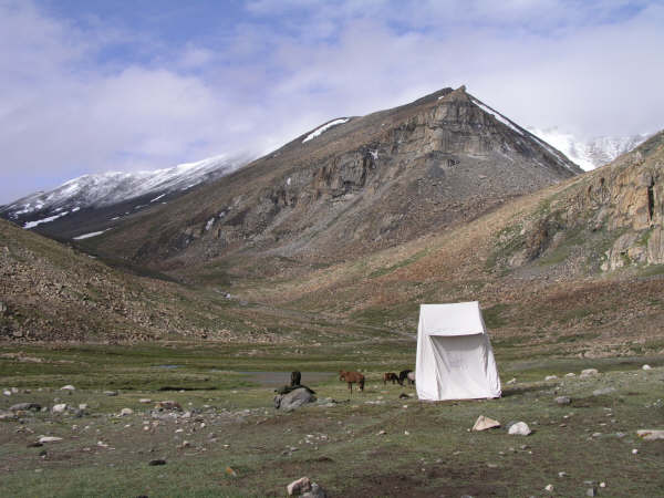 The most picturesque toilet tent