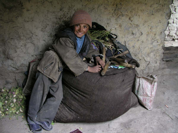 A little fella we met in the coldest village - Kurambik