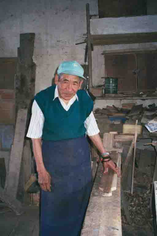 Carpenter at Tibetan Self-help Centre in Darjeeling