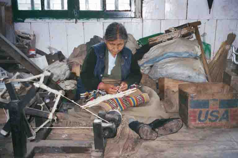 'Knitter'at Tibetan Self-Help Centre, Darjeeling