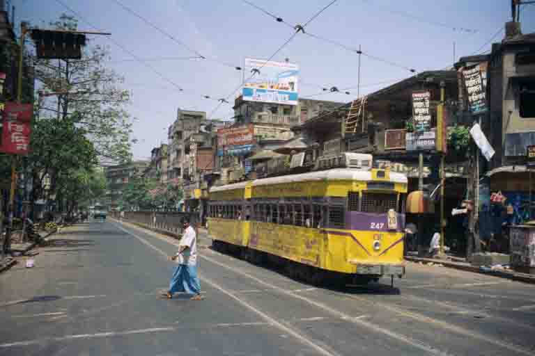 One of Calcutta's rather dilapidated trams