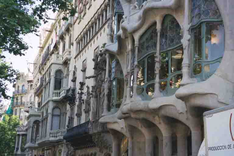 One of Guadi's many weird building in Barcelona